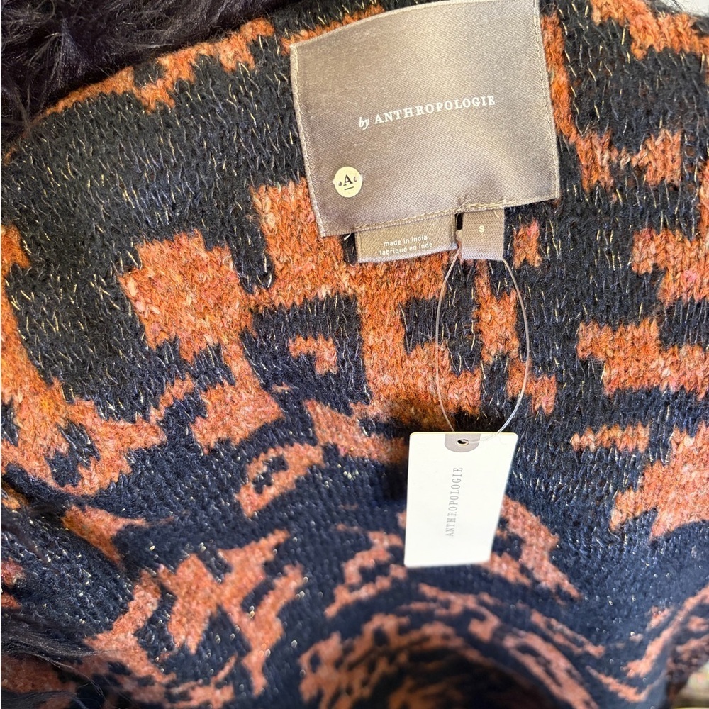 Anthropologie Black and Brown Knit Sweater - Picture 6 of 8